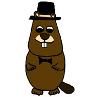Dressed up Groundhog